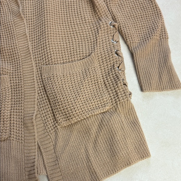 No Boundaries Women's Beige Knit Cardigan π― - Picture 6 of 12
